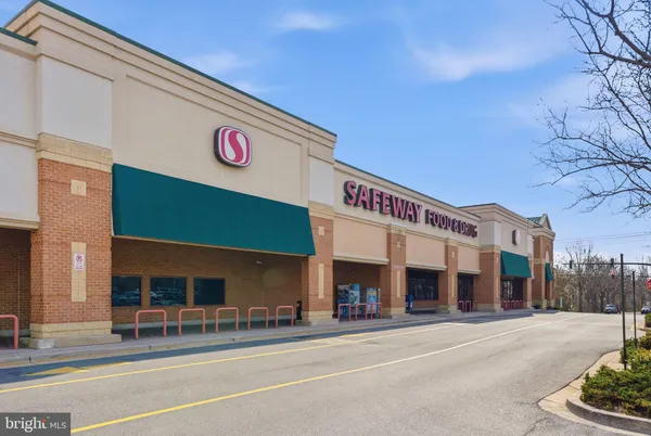 a view of a building with a street