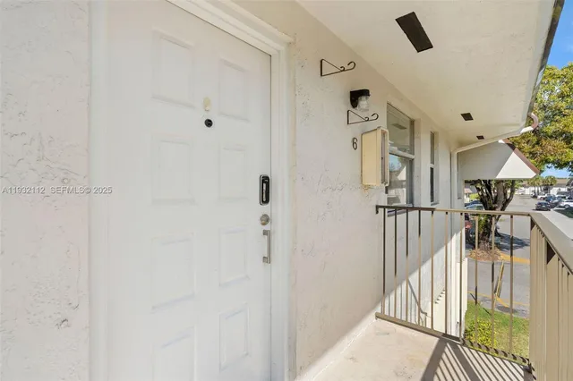 a view of front door and hallway