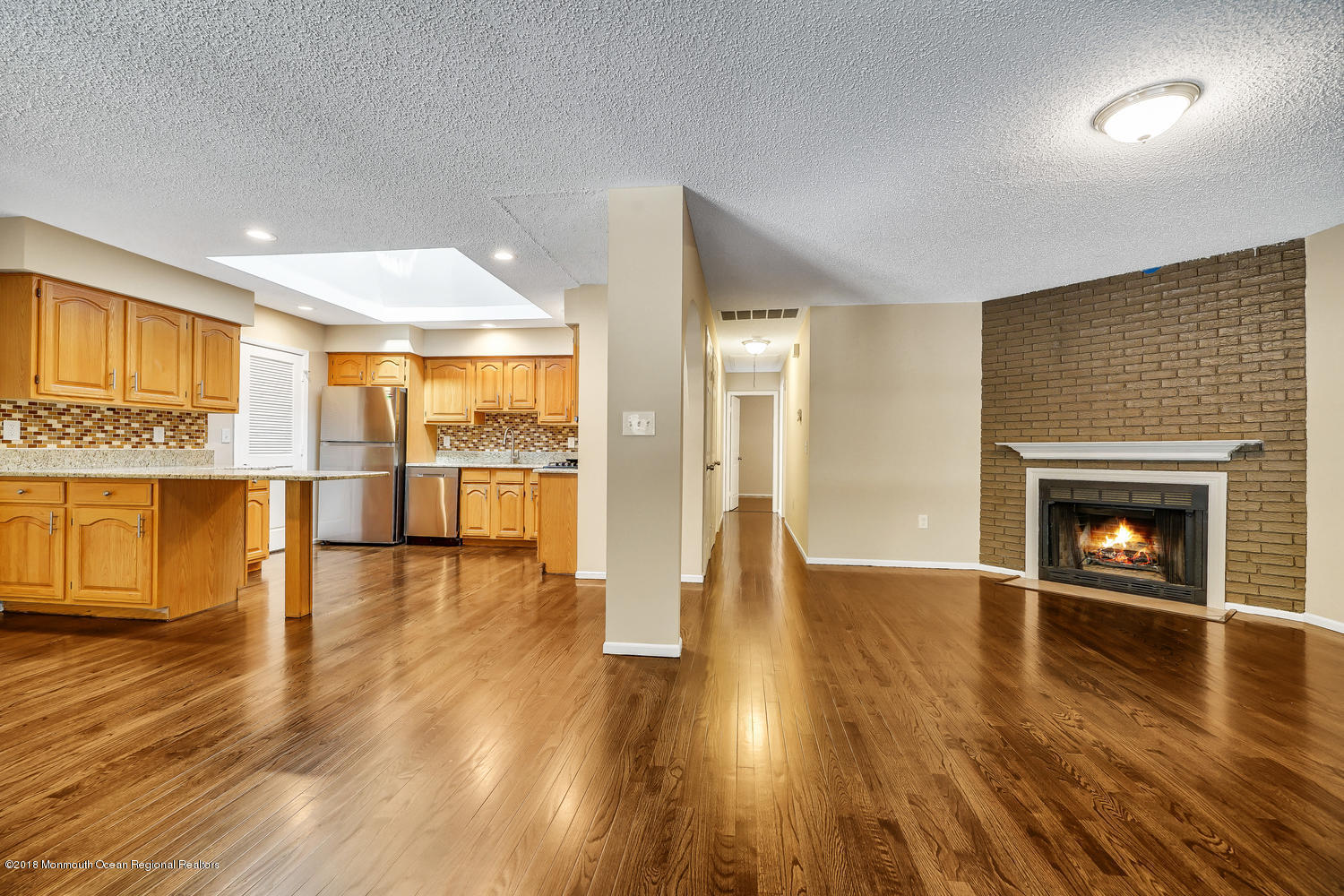 Open Kitchen, Dining and Living area