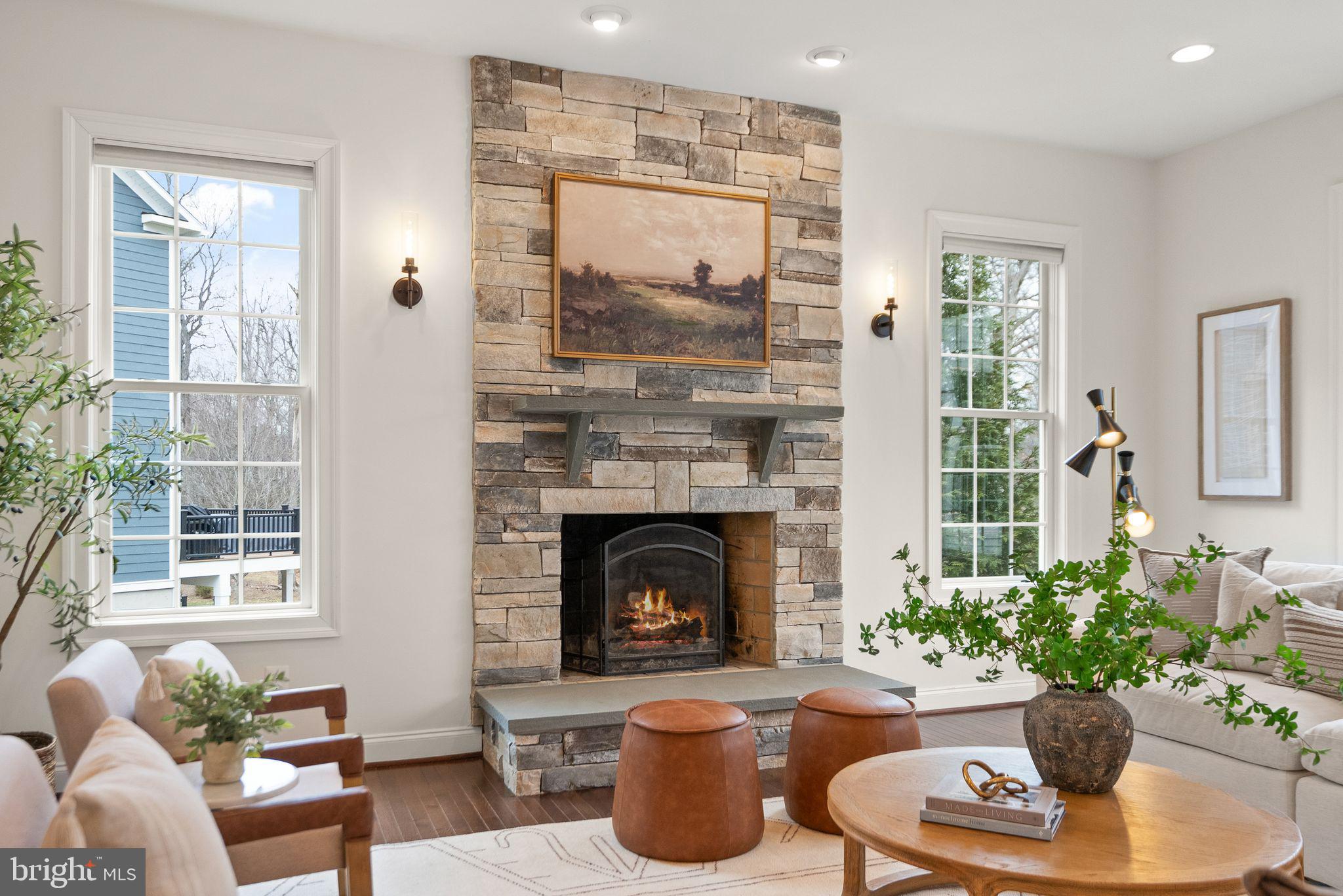 24974 First Harvest Court Aldie, VA 20105 - Photo 22 of 143 Custom stone fireplace