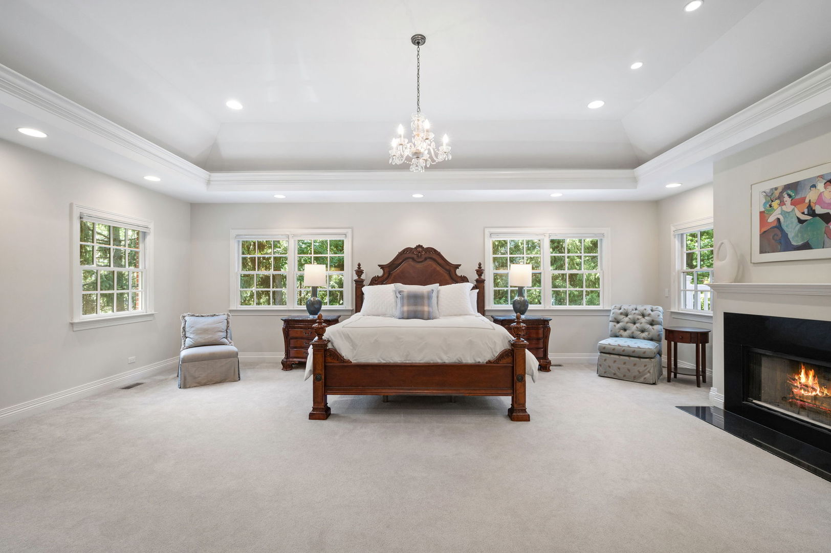228 Old Green Bay Road Glencoe, IL 60093 - Photo 19 of 40 a living room with furniture and a fireplace