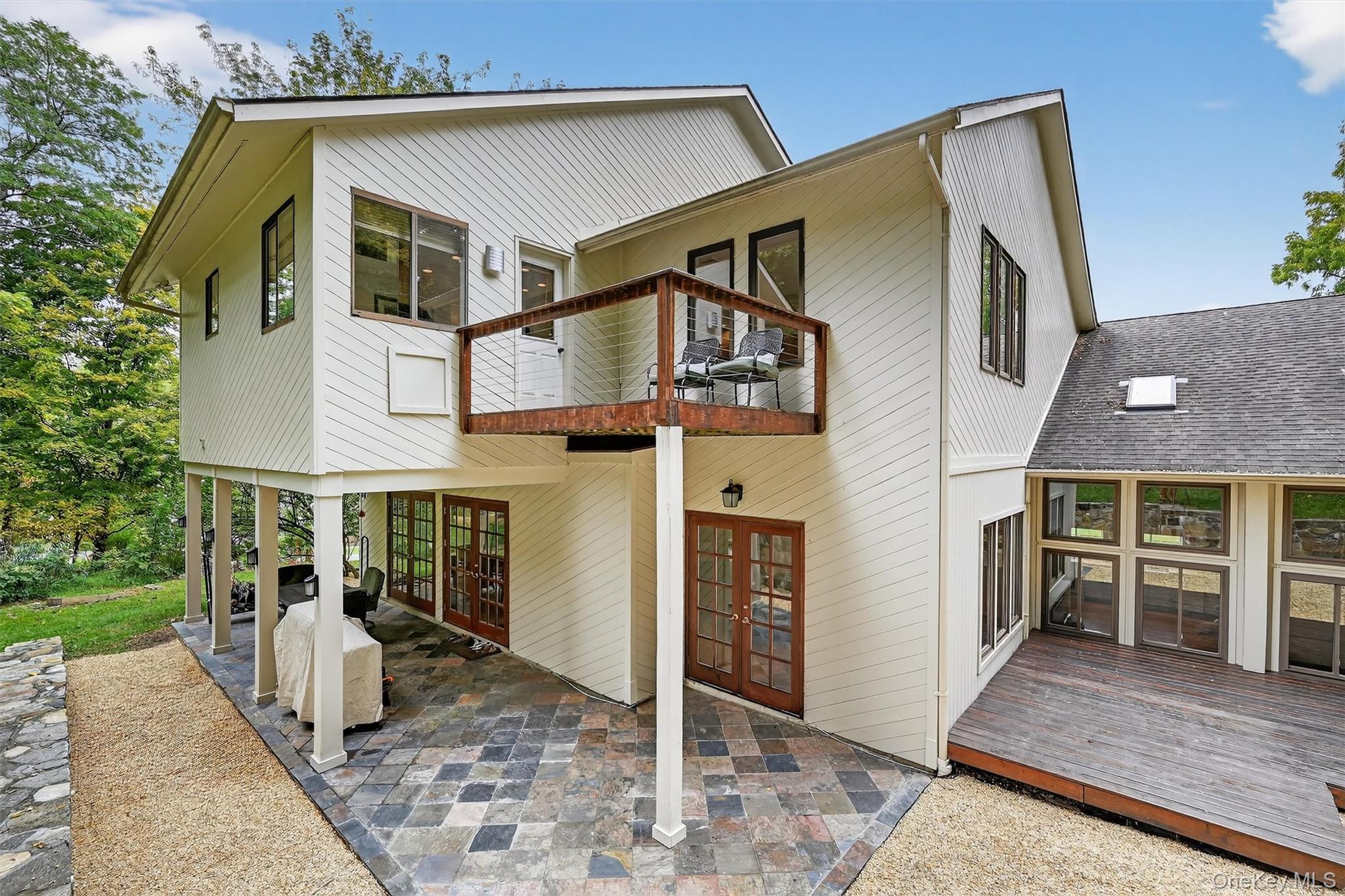 2 Tenny Lane Cornwall, NY 12518 - Photo 34 of 44 Back of property with french doors, a balcony, a patio, a shingled roof, and a deck