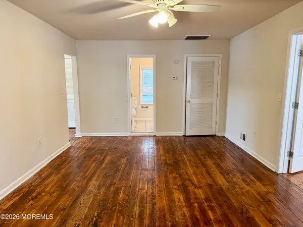 wooden floor in an empty room