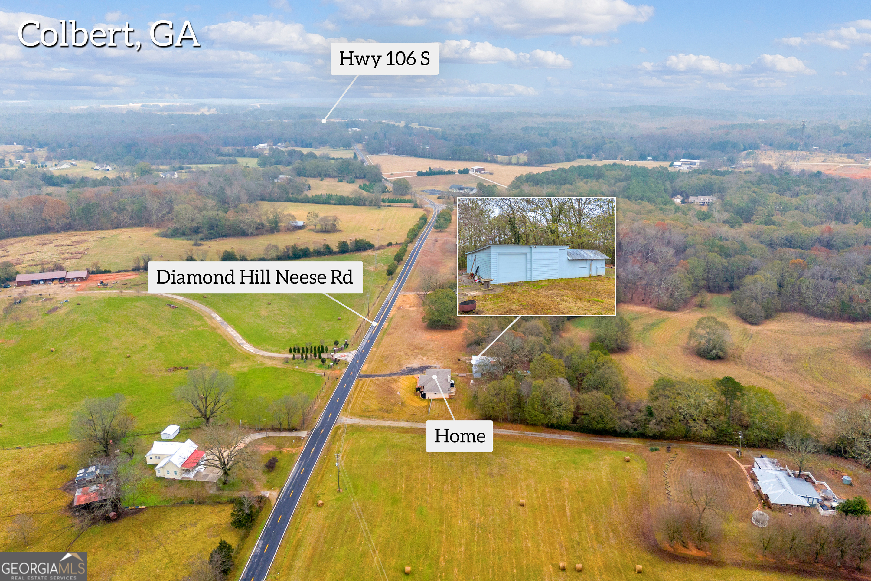 975 Diamond Hill Neese Road Colbert, GA 30628 - Photo 45 of 59 a view of a city