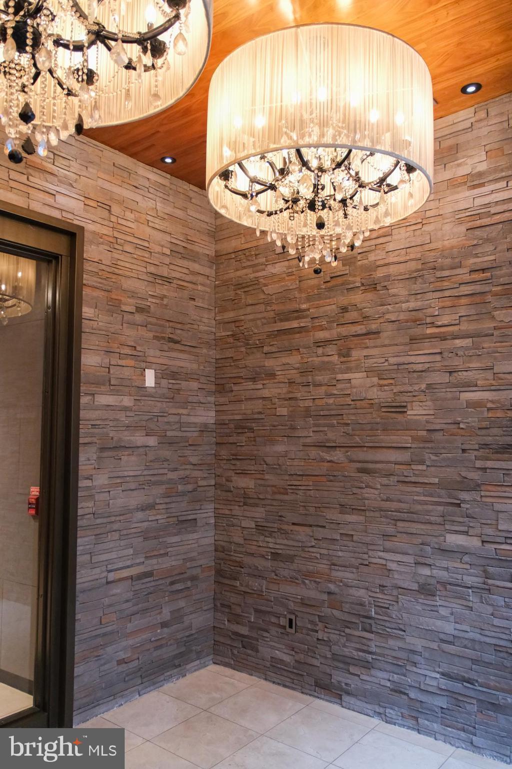20 Letitia Street, Unit 3B Philadelphia, PA 19106 - Photo 37 of 40 Elegant Chandeliers in Lobby Vestibule