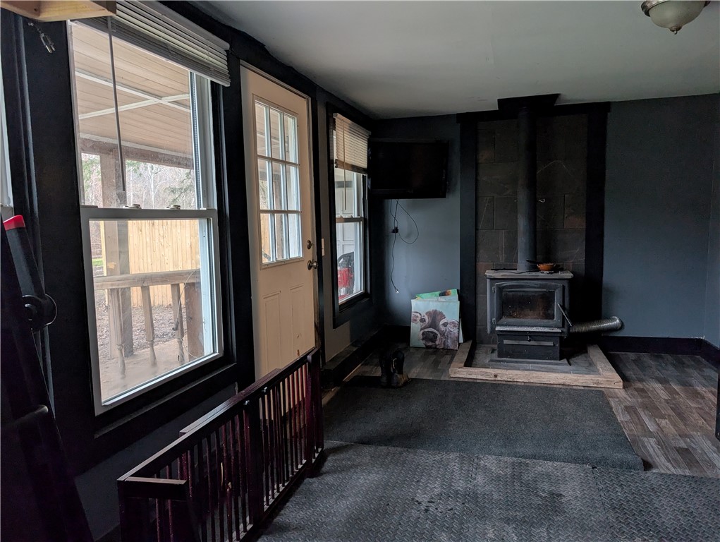 8119 Dutch Street Road Mount Morris, NY 14510 - Photo 15 of 25 Bonus Room with Wood Stove