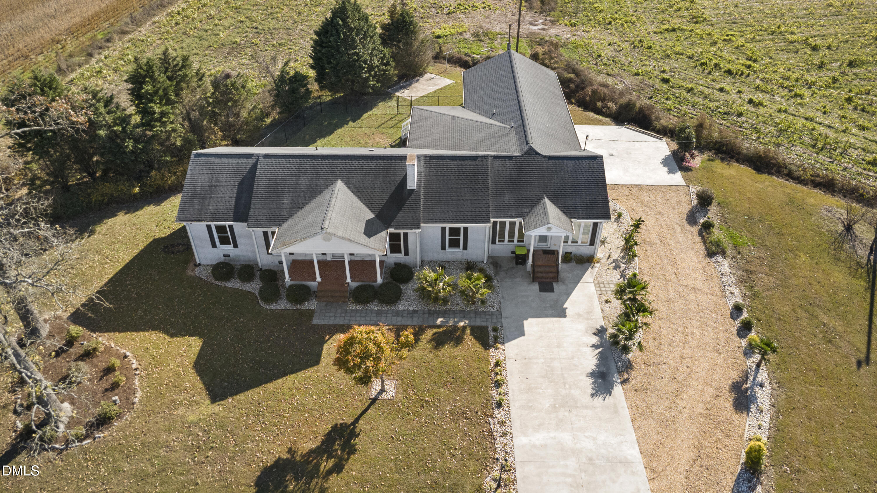 5575 Straw Pond School Road Godwin, NC 28344 - Photo 58 of 66 an aerial view of a house with outdoor space