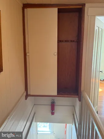 a view of a storage room with washer and dryer