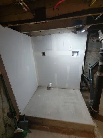 a view of storage and utility room