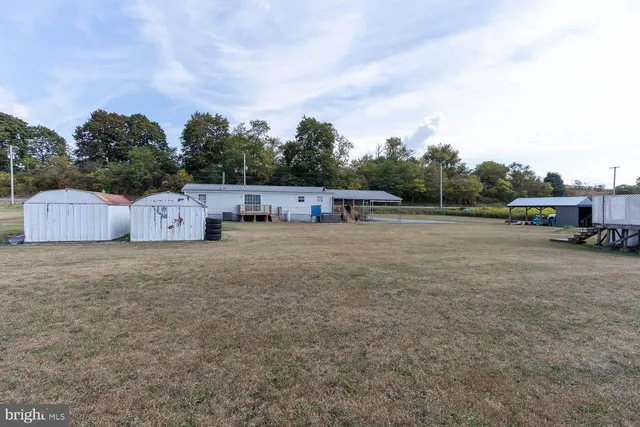 a view of a dry area with truck parked