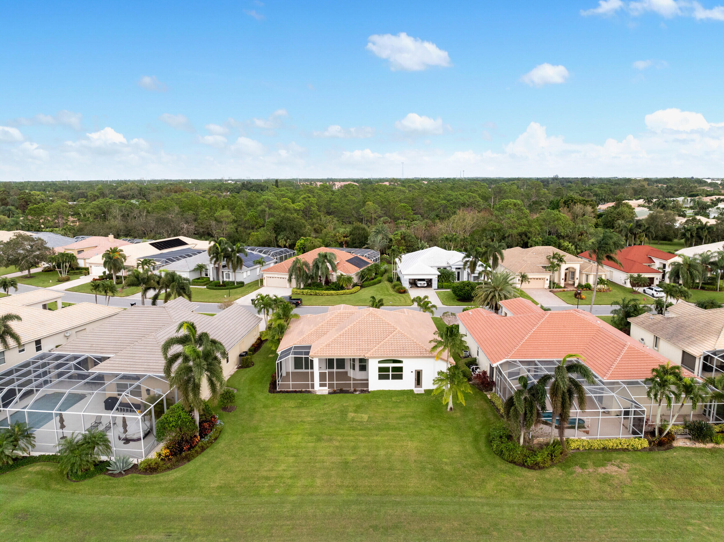 2218 Southeast Stonehaven Road Port St. Lucie, FL 34952 - Photo 45 of 48 a view of a town with residential houses