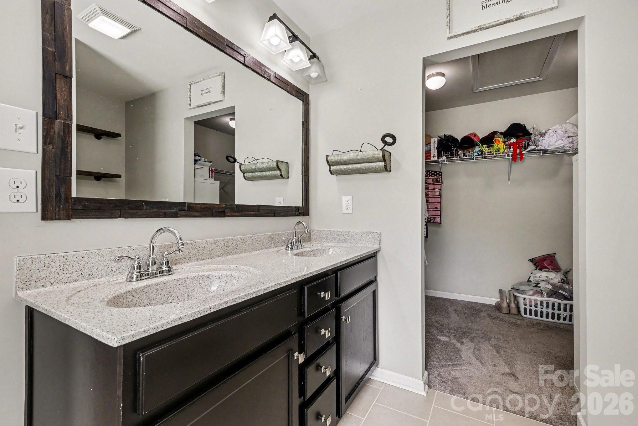 1158 Whitehall Hill Road York, SC 29745 - Photo 21 of 27 a bathroom with a sink double vanity and a shower