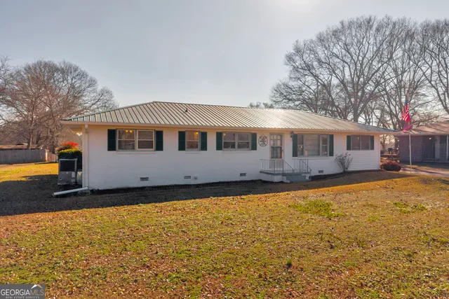an aerial view of multiple house