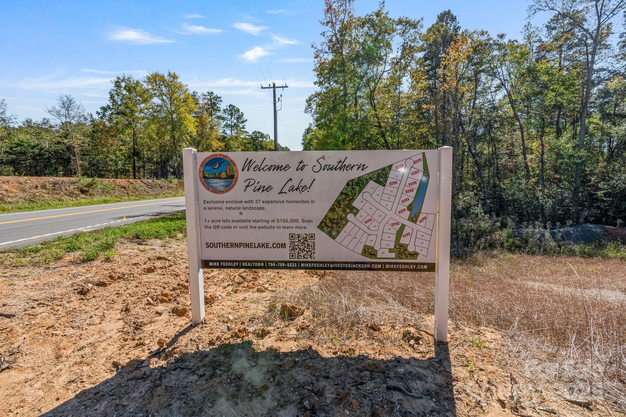 Lot 17 Great Blue Path Clover, SC 29710 - Photo 9 of 9 a view of a sign that is sitting on the side of the road
