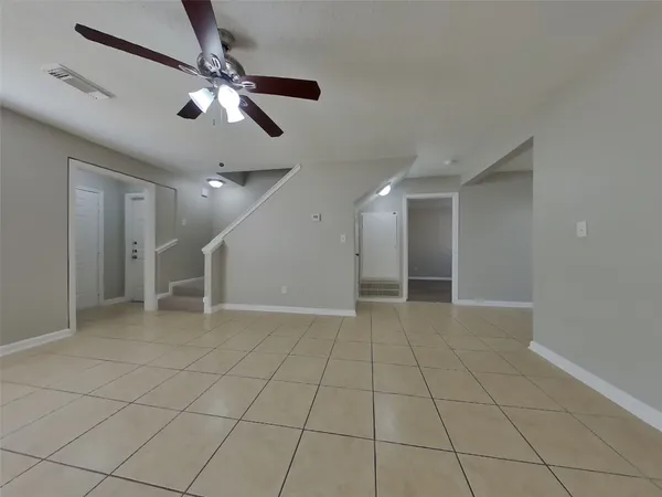 a view of an empty room