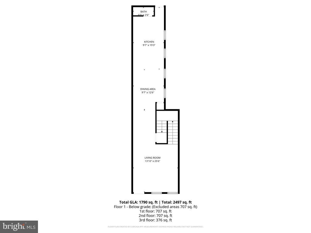 107 South Fulton Avenue Baltimore, MD 21223 - Photo 34 of 36 a picture of a floor plan