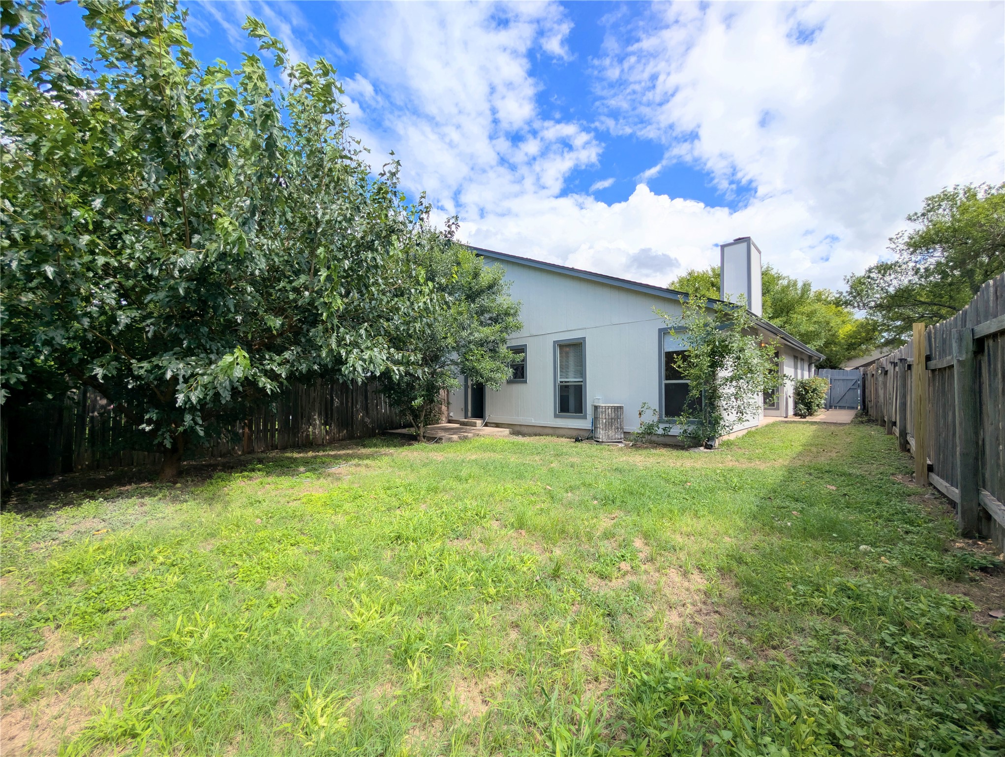 2036 Redwing Way Round Rock, TX 78664 - Photo 19 of 23 A spacious backyard with mature trees offers a private, serene outdoor retreat.