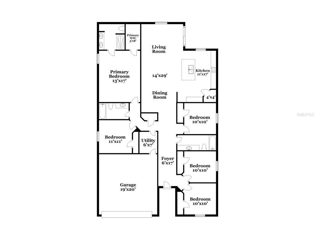 1668 Gopher Tree Street Mascotte, FL 34753 - Photo 16 of 16 a picture of a bench in front of a wall