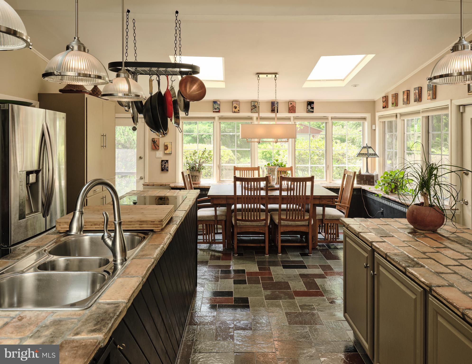 2125 Old Woods Road Green Lane, PA 18054 - Photo 13 of 53 a kitchen with sink refrigerator and window