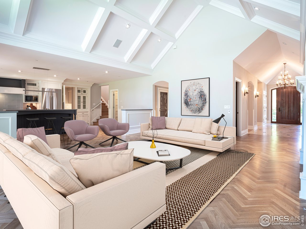 2205 Topaz Drive Boulder, CO 80304 - Photo 15 of 33 a living room with furniture and view of kitchen