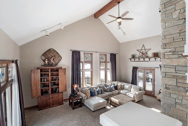 8N261 Thomas Road Maple Park, IL 60151 - Photo 6 of 36 a living room with furniture a fireplace and a large window