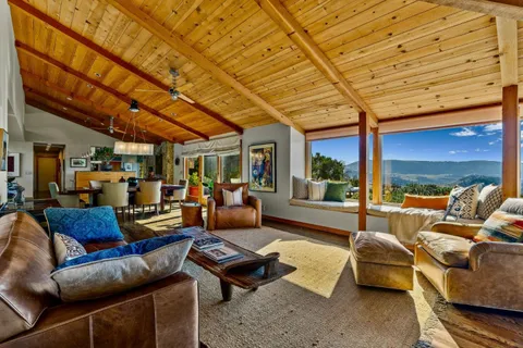 a outdoor living space with patio furniture