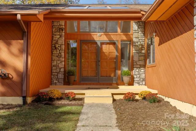 a front view of a house