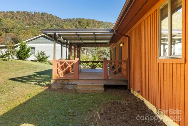 a view of outdoor space and deck