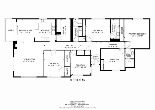a picture of a floor plan
