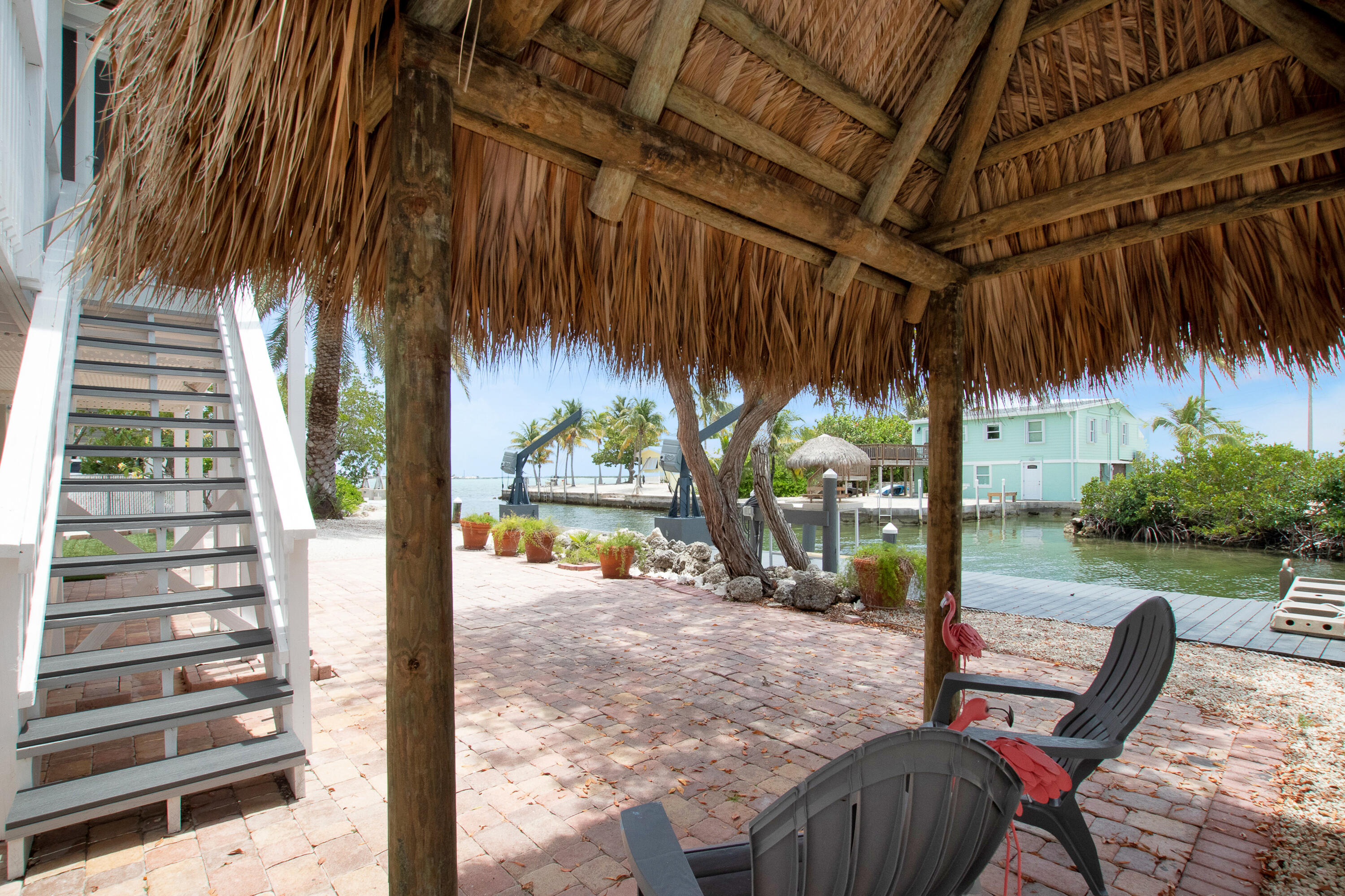 28594 Tortuga Road Summerland Key, FL 33042 - Photo 7 of 46 Tiki, back staircase