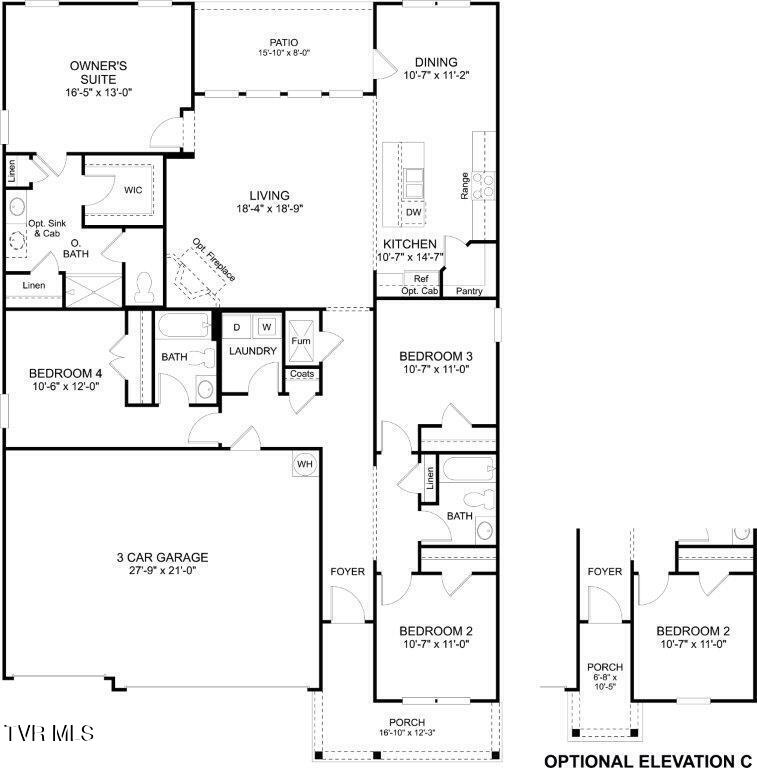 551 Fieldcrest Road Blountville, TN 37617 - Photo 21 of 21 Madison Floor Plan Tradition