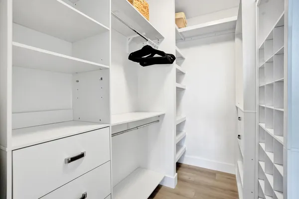 a view of walk in closet
