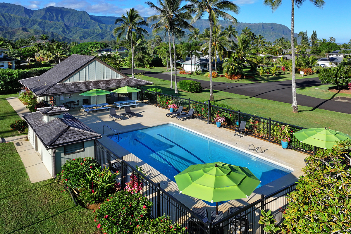 4165 Liholiho Road Princeville, HI 96722 - Photo 2 of 28 a view of a chairs and table in backyard