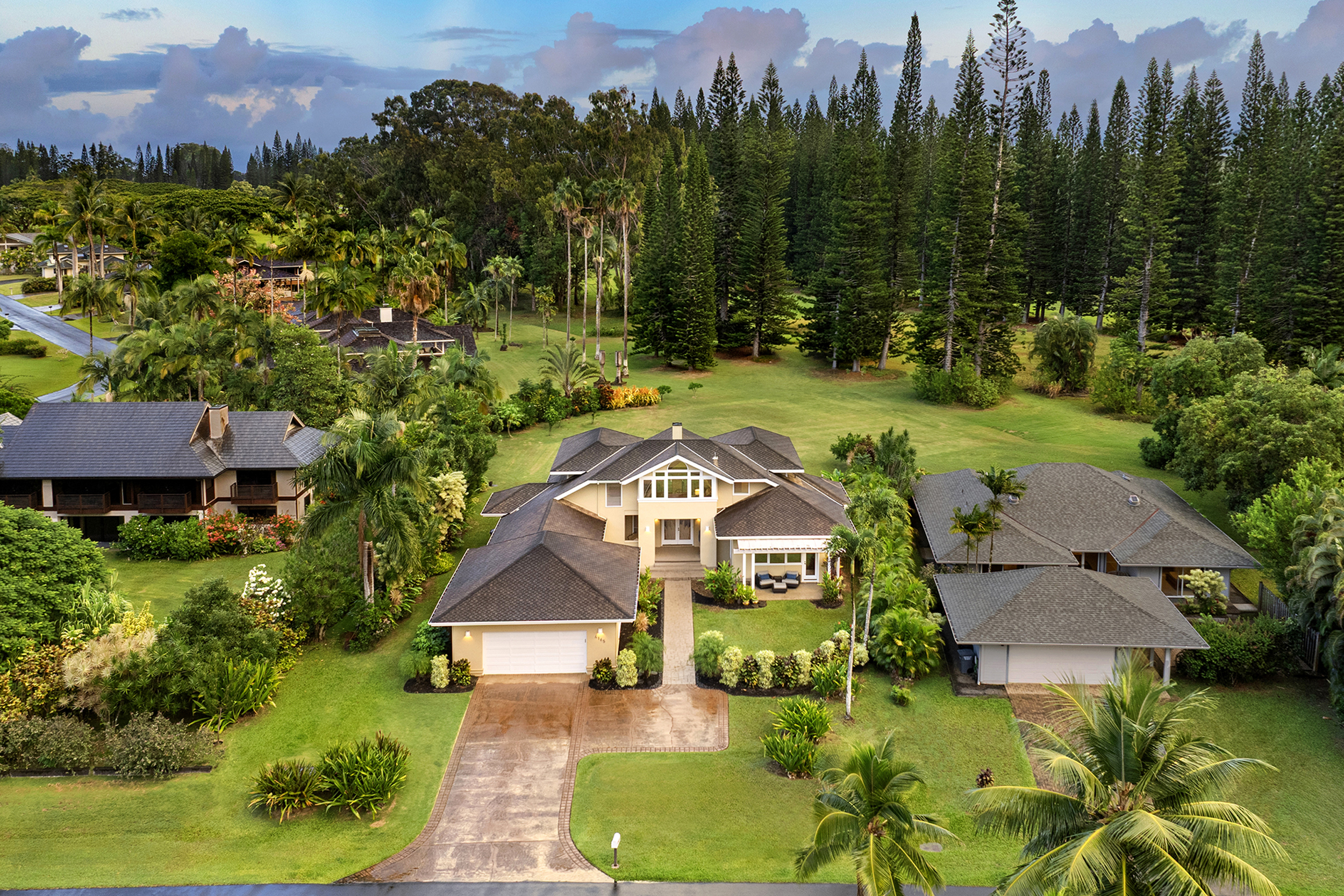 4165 Liholiho Road Princeville, HI 96722 - Photo 5 of 28 an aerial view of a house