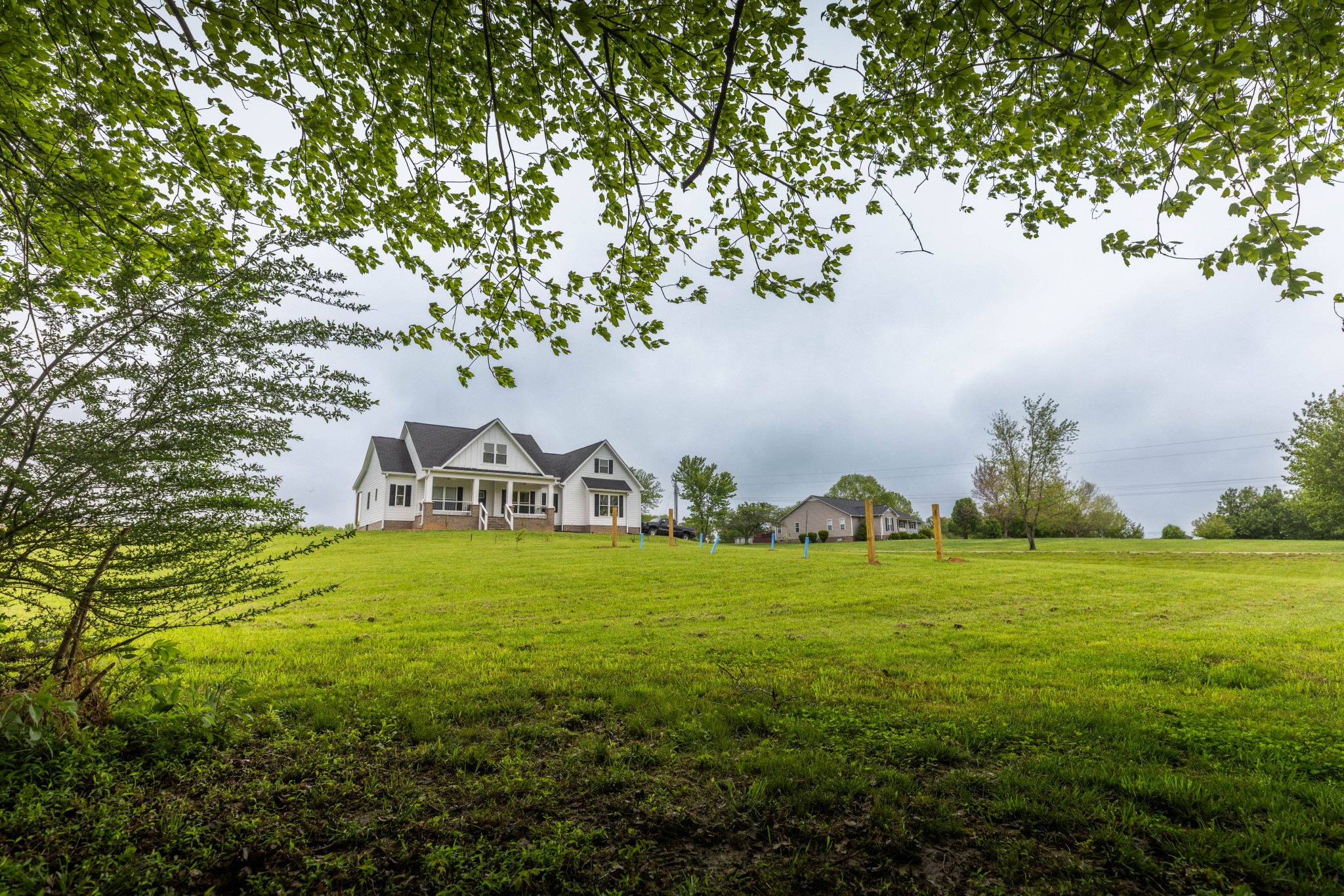 155 Colonial Road Hohenwald, TN 38462 - Photo 3 of 36 a front view of a house with a yard and trees