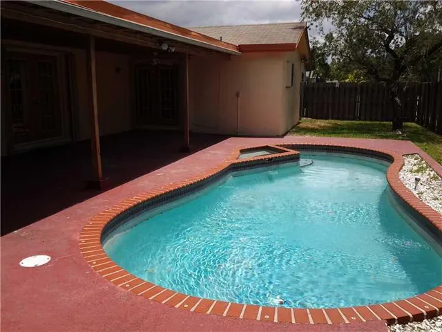 a backyard of a house