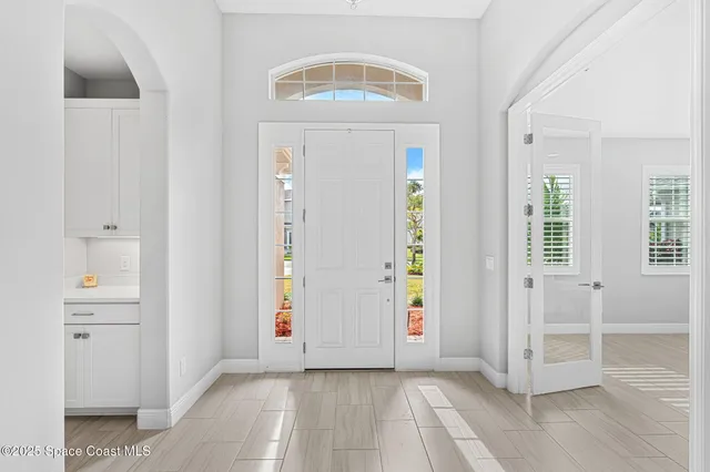 wooden floor in an empty room