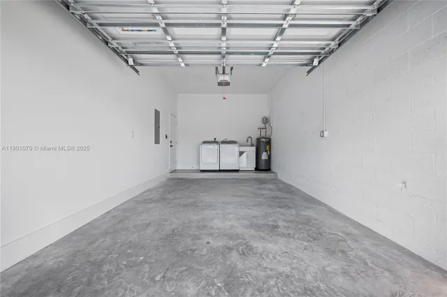 a view of a hallway with stairs