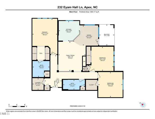 $310,000 | 232 Eyam Hall Lane, Apex, NC 27502