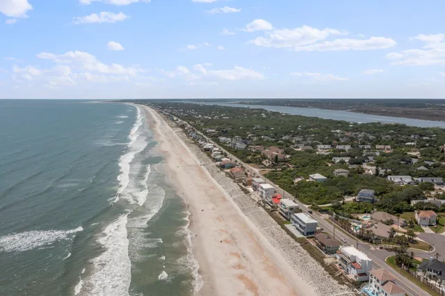 a view of an ocean beach