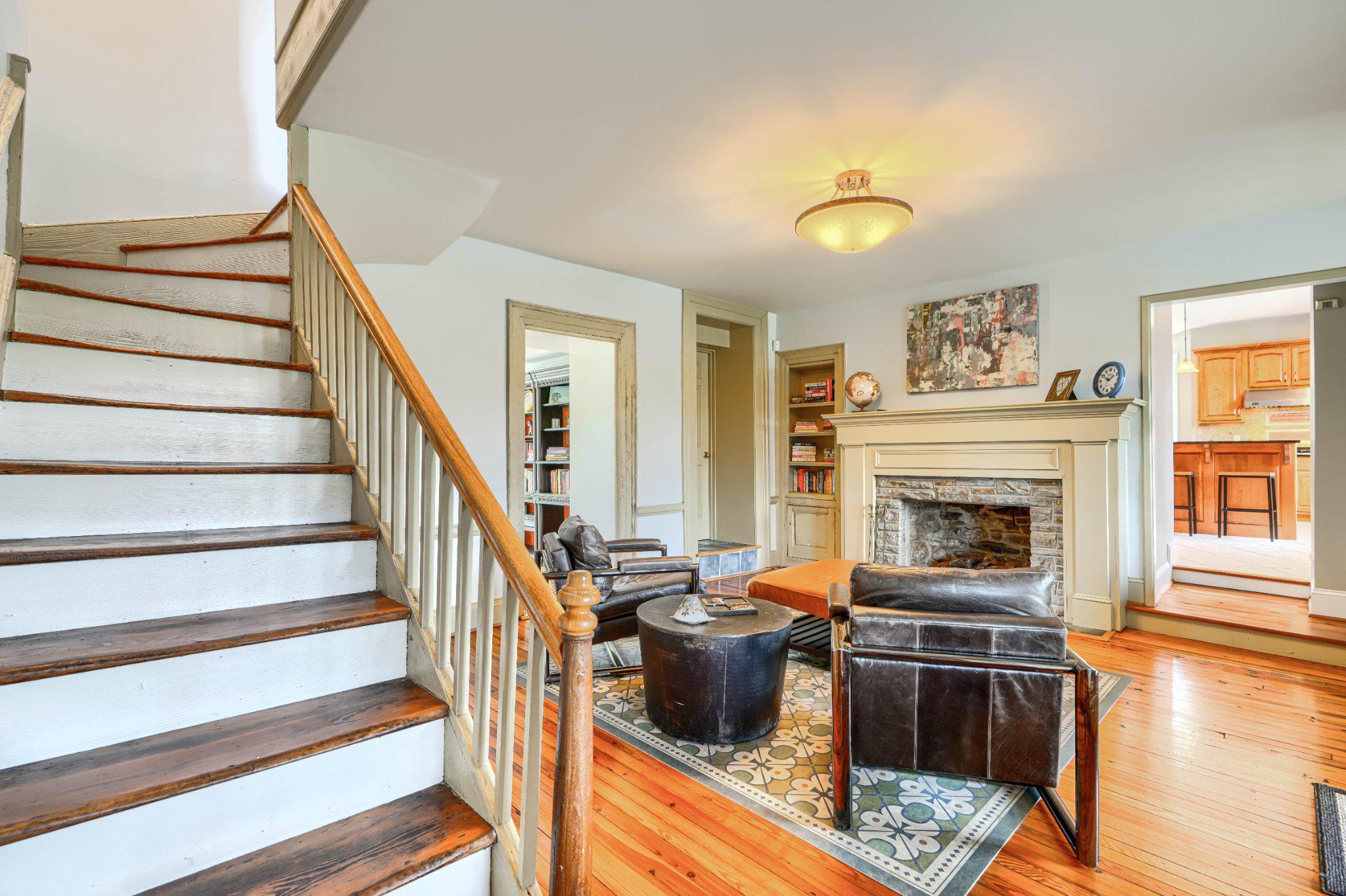 2415 Old Bosley Road Lutherville-Timonium, MD 21093 - Photo 23 of 65 a living room with furniture and a fireplace