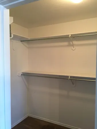a close view of closet