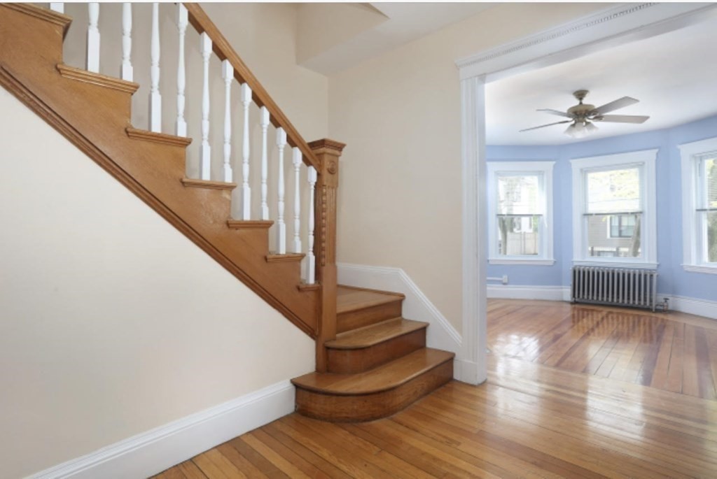22 Winslow Road Brookline, MA 02446 - Photo 5 of 10 a view of entryway and hall with wooden floor