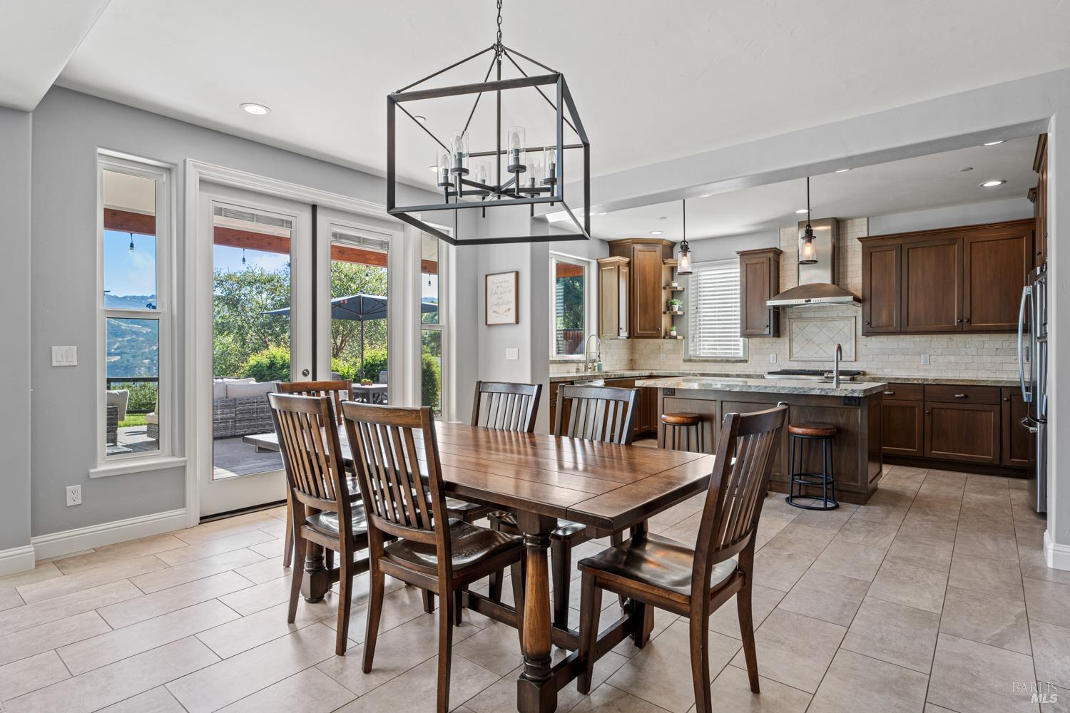 4561 Lake Ridge Road Ukiah, CA 95482 - Photo 14 of 52 a view of a dining room with furniture window and outside view