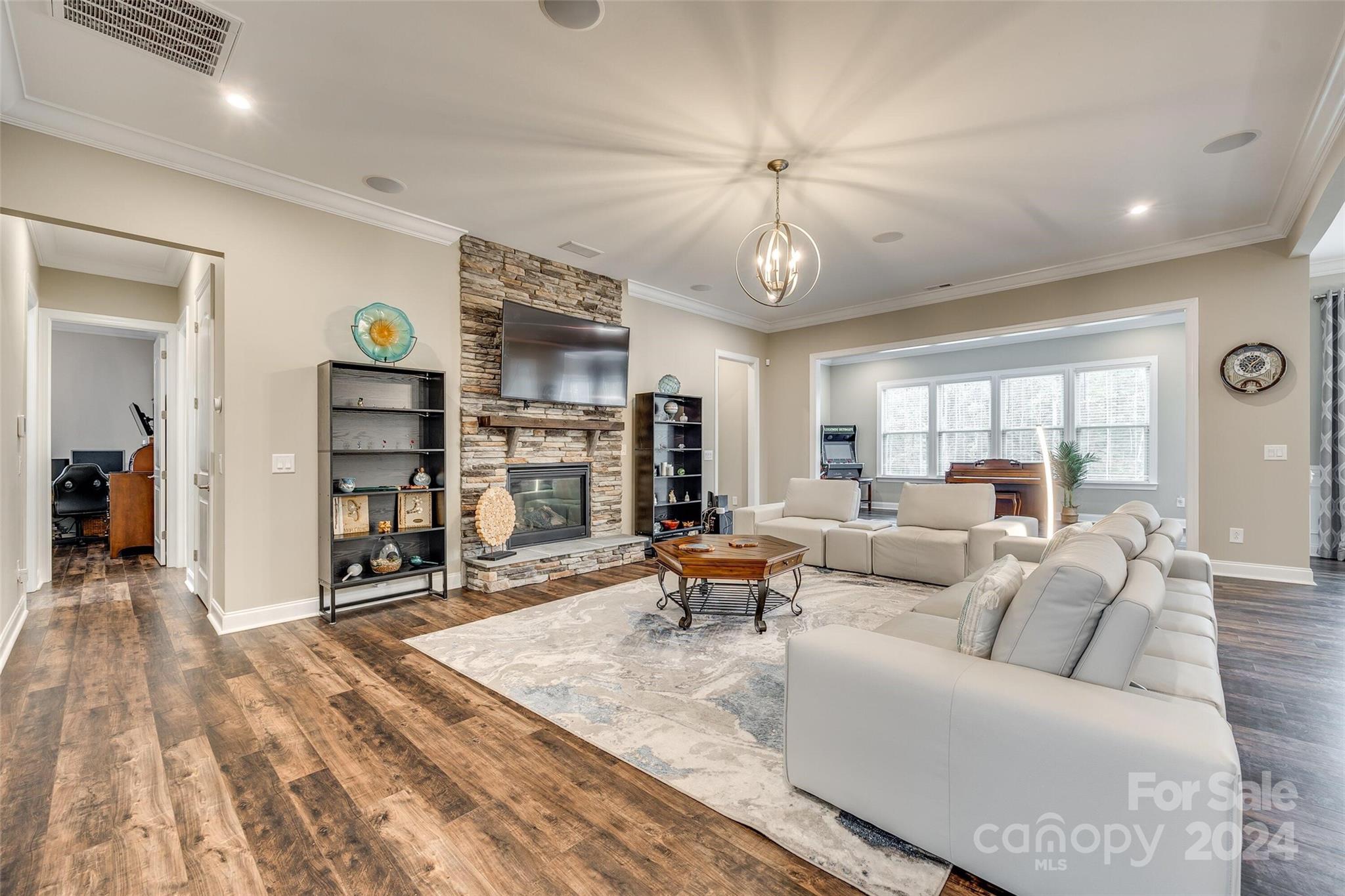 1156 Castle Road Fort Mill, SC 29707 - Photo 20 of 34 a living room with furniture and a flat screen tv