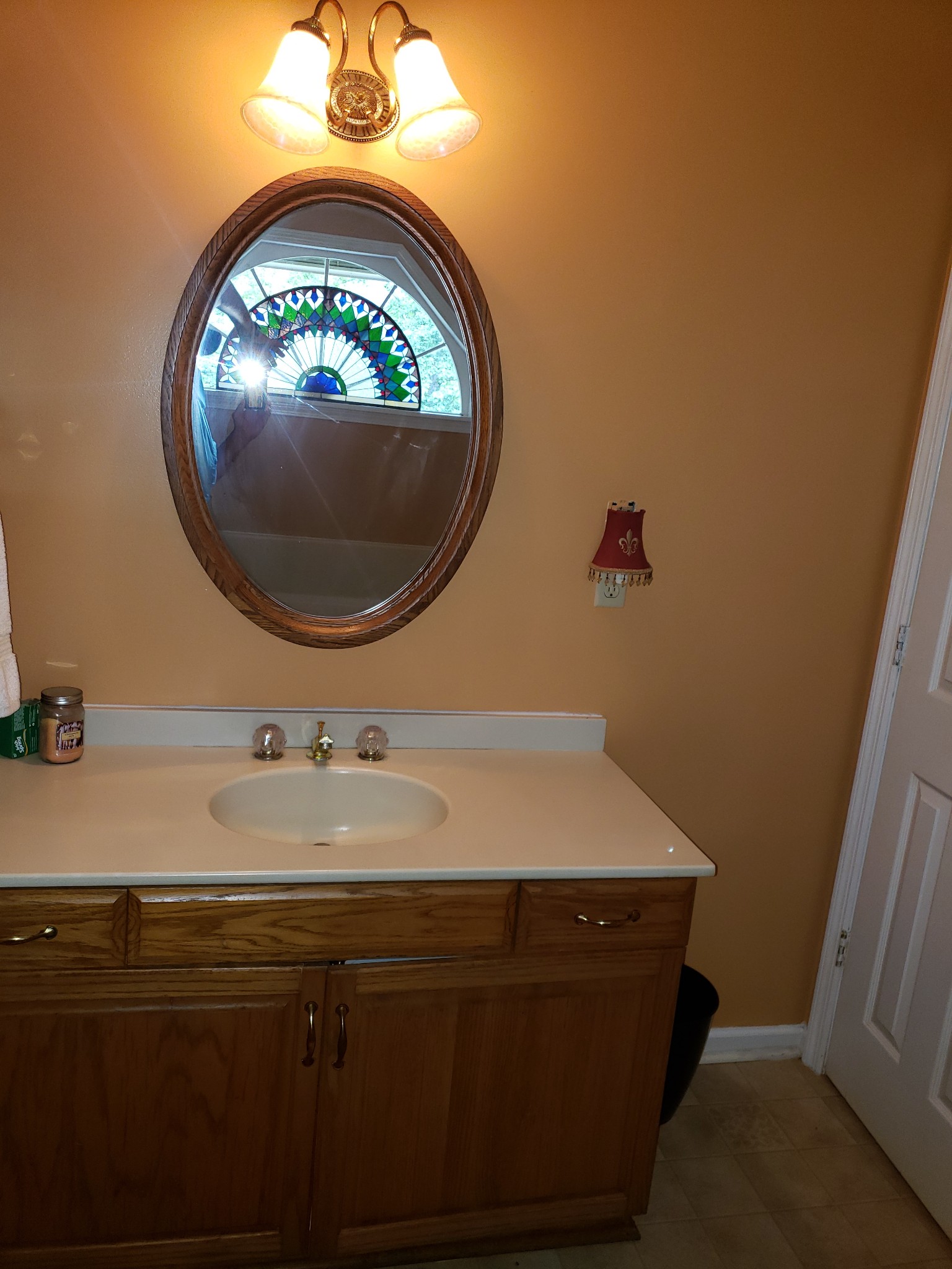 55 Short Creek Road Dellrose, TN 38453 - Photo 22 of 34 a bathroom with a sink and a mirror
