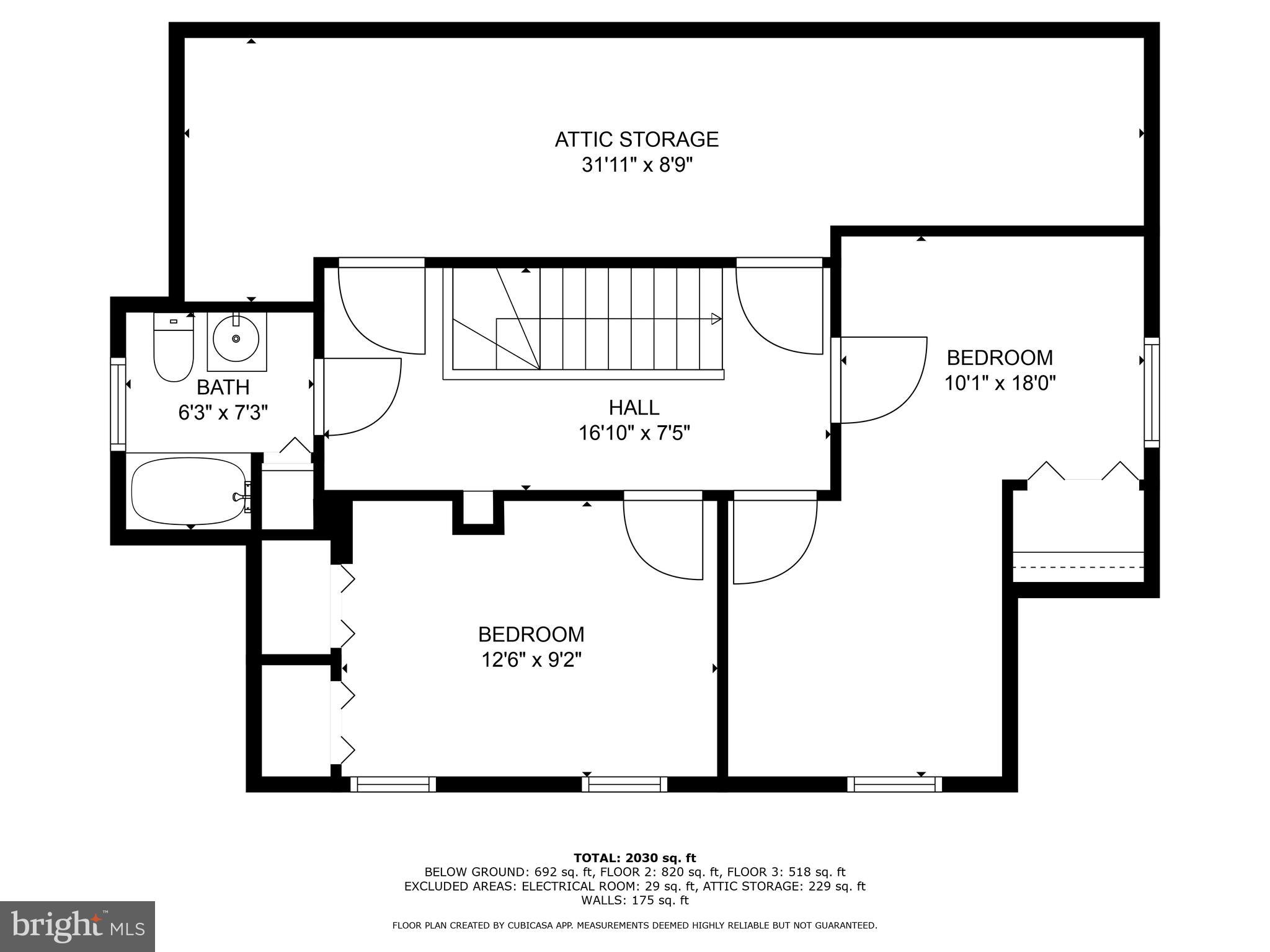 3909 Adams Drive Silver Spring, MD 20902 - Photo 47 of 49 Upper level floor plan