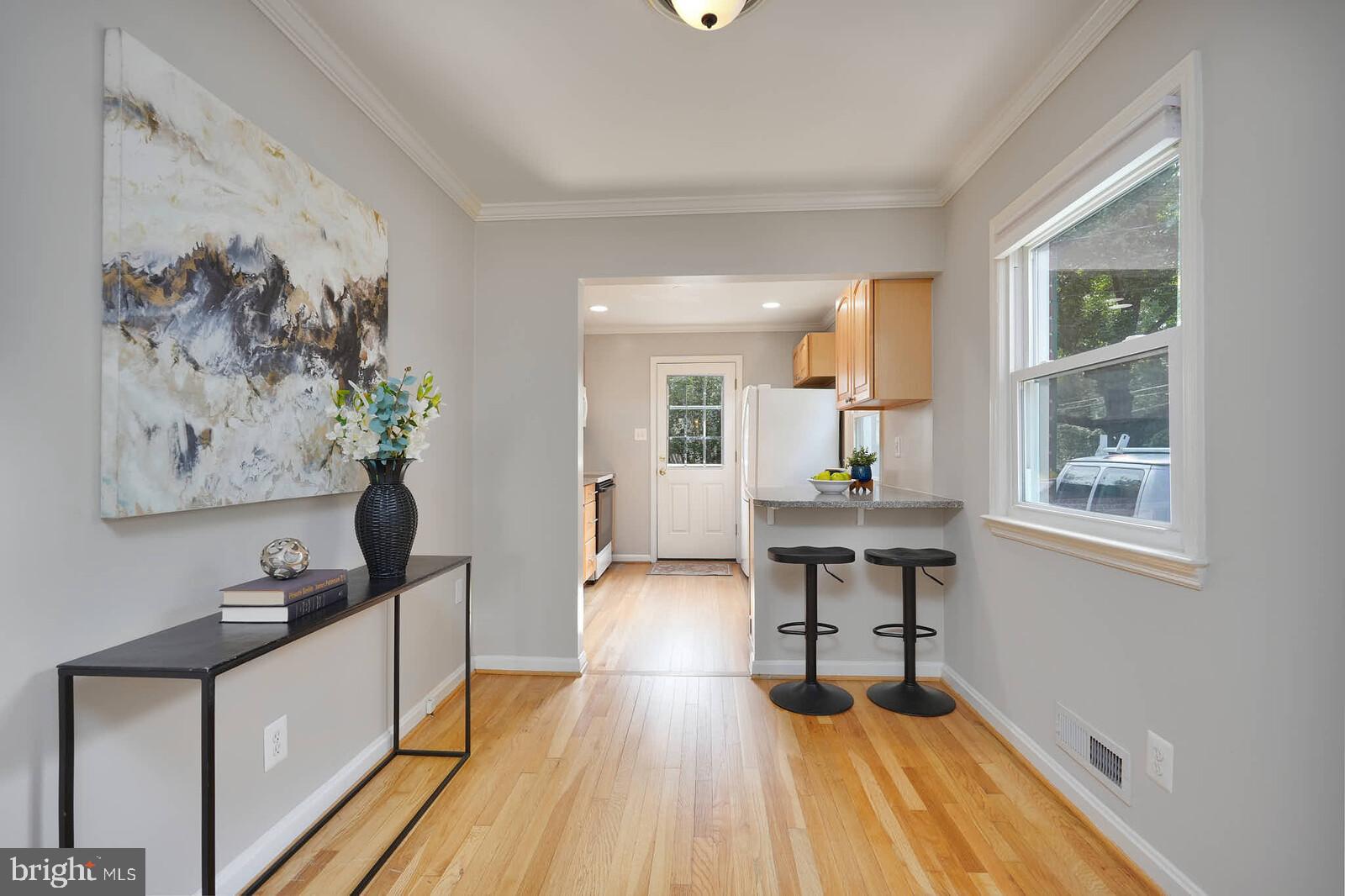 Kitchen off dining area
