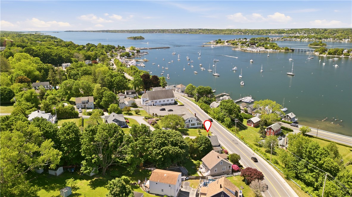 1536 Main Road Tiverton, RI 02878 - Photo 2 of 34 Panoramic view from house of Sakonnet River and Narrangansett Bat