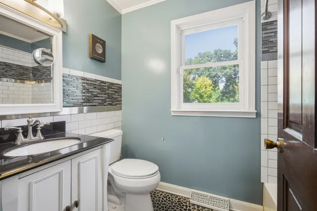 a view of a chairs in a patio